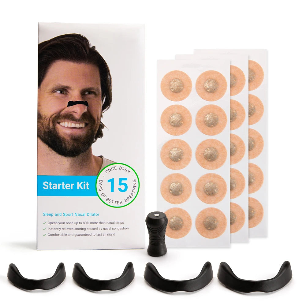 Sport & Sleep Nasal Dilator – Magnetic Breath Enhancer & Snoring Relief Strips